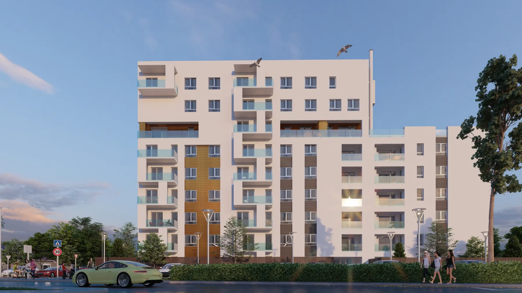 Ansamblu rezidențial și funcțiuni conexe